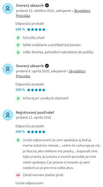 Recenzie a skúsenosti s práčkou Electrolux EW6F428BC