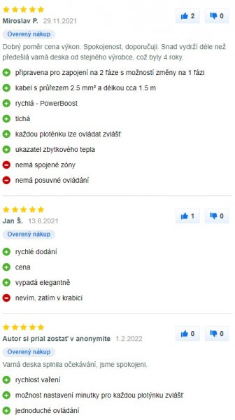 Recenzie a skúsenosti s varnou doskou Electrolux LIR60430 na Mall